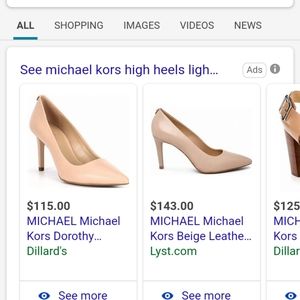 Beige Michael Kors pumps women's 8 1/2